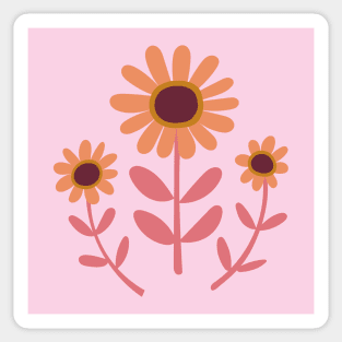 Arts and Crafts Daisies Sticker